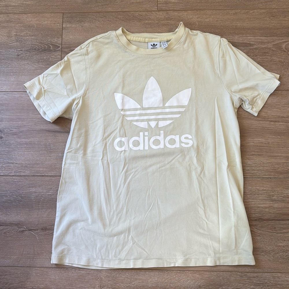 Adidas Originals Logo Yellow Top Size Large